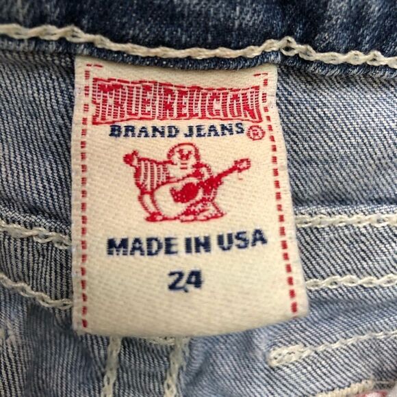 True Religion Straight Leg Flap Pockets Denim Jeans - Women’s 24 - Picture 11 of 11